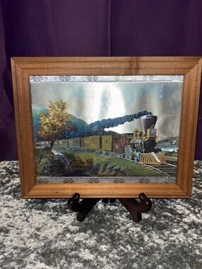 Train foil print picture